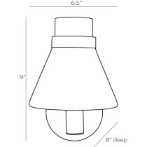 49105 Lamont Sconce Product Line Drawing