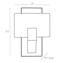 49110 Luna Sconce Product Line Drawing