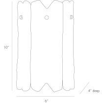 49168 Mugler Sconce Product Line Drawing