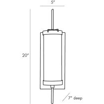 49187 Stefan Outdoor Sconce Product Line Drawing