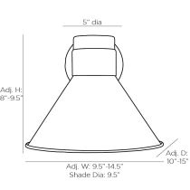 49201 Lane Sconce Product Line Drawing