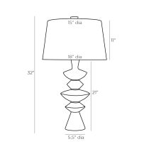 49227-152 Jillian Lamp Product Line Drawing