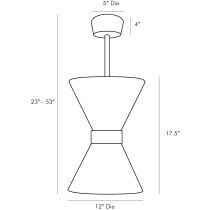 49228 Richard Outdoor Pendant Product Line Drawing
