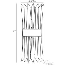 49276 Waldorf Sconce Product Line Drawing