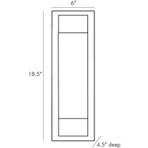 49367 Charlie Outdoor Sconce Product Line Drawing