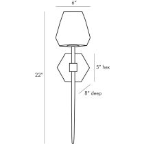 49370 Gemma Sconce Product Line Drawing