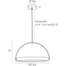 49388 Fisk Pendant Product Line Drawing