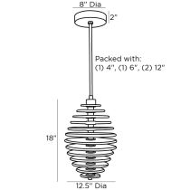 49522 Penelope Pendant Product Line Drawing