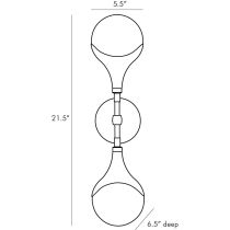 49637 Augustus Sconce Product Line Drawing