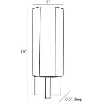 49646 Soloman Sconce Product Line Drawing
