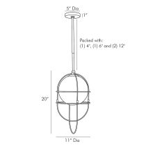 49661 Dolores Pendant Product Line Drawing