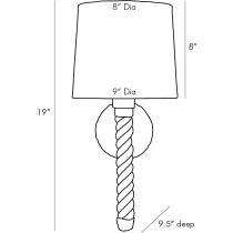 49667-107 Douglas Sconce Product Line Drawing
