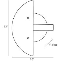 49669 Fremont Sconce Product Line Drawing
