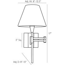 49696 Hartley Sconce Product Line Drawing