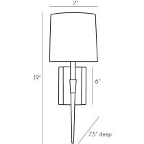 49708-138 Hudson Sconce Product Line Drawing