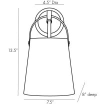 49717 Ian Sconce Product Line Drawing