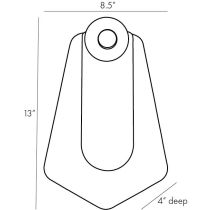 49734 Hart Sconce Product Line Drawing