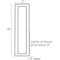 49815 Ozona Sconce Product Line Drawing