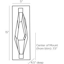 49841 Maisie Sconce Product Line Drawing