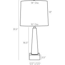 49855-602 Marques Lamp Product Line Drawing