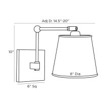 49870 Watson Sconce Product Line Drawing