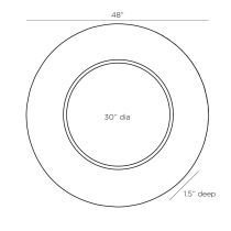 5019 Lona Mirror Product Line Drawing