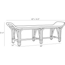 5023 Tucker Bench Product Line Drawing