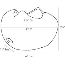 5035 Ulani Small Centerpiece Product Line Drawing