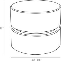 5096 Liz Accent Table Product Line Drawing