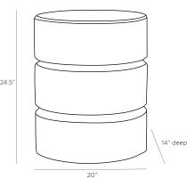 5097 Karlee Accent Table Product Line Drawing