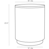 5119 Kat Accent Table Product Line Drawing