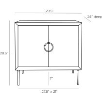 5123 Jonathan Side Table Product Line Drawing