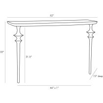 5367 Villegas Console Product Line Drawing