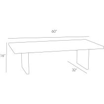 5514 Lawson Cocktail Table Product Line Drawing