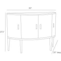 5519 Leilani Console Product Line Drawing