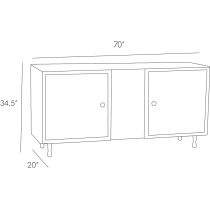 5522 Kilpatrick Credenza Product Line Drawing