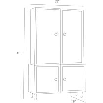 5523 Kilpatrick Tall Cabinet Product Line Drawing