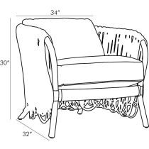5541 Strata Lounge Chair Product Line Drawing