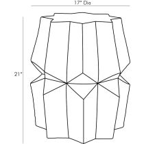 5587 Dexter Accent Table Product Line Drawing