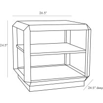 5604 Dani End Table Product Line Drawing