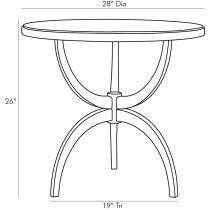 5607 Dorey End Table Product Line Drawing