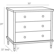 5642 Jobe Chest Product Line Drawing
