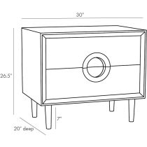 5643 Normandy End Table Product Line Drawing