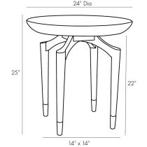 5652 Wagner End Table Product Line Drawing