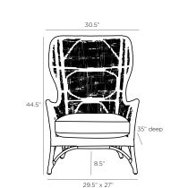 5670 Nomad Chair Product Line Drawing
