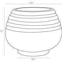 5677 Marisol Vase Product Line Drawing