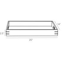 5681 Gustav Tray Product Line Drawing