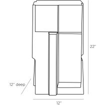 5683 Oslo Accent Table Product Line Drawing
