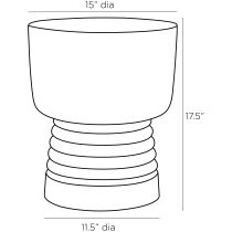 5684 Moana Accent Table Product Line Drawing