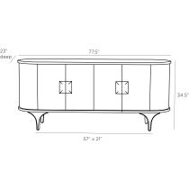 5687 Nathaniel Credenza Product Line Drawing